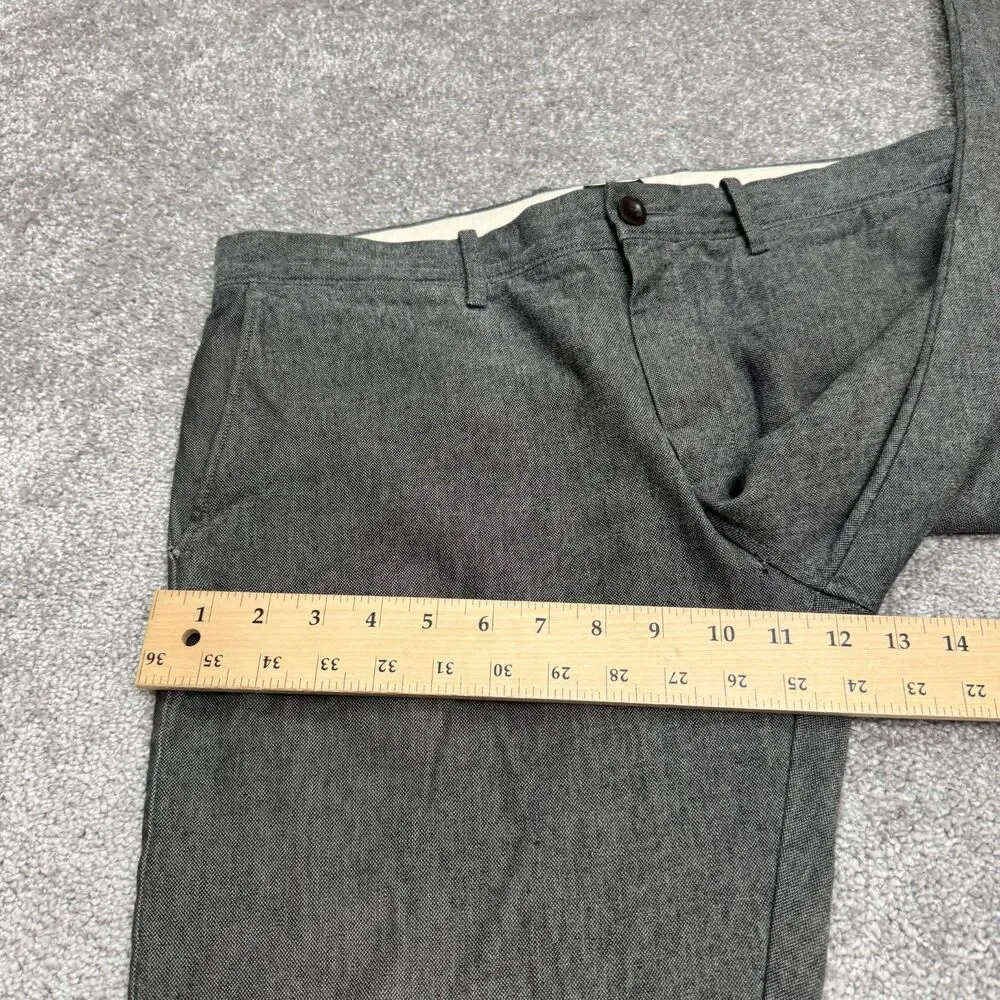 J.Crew 484 Slim Fit Stretch Chino Pants Men 34x34 Gray Cotton Straight Preppy